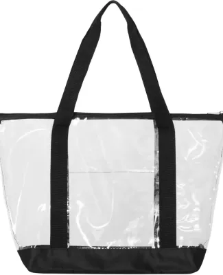 Liberty Bags 7009 Clear Boat Tote BLACK