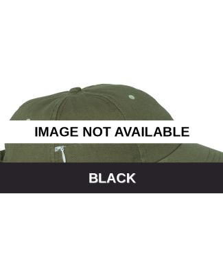 A4001 Hyp 6-Panel Baseball Cap with Zippered Pocke Black