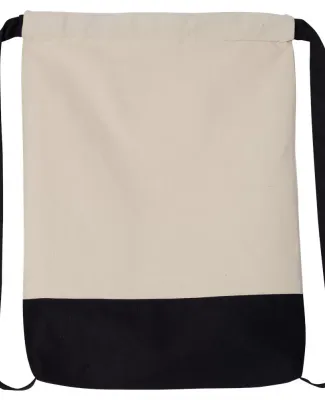 Liberty Bags 8876 10 Ounce Cotton Canvas Contrast  NATURAL/ BLACK