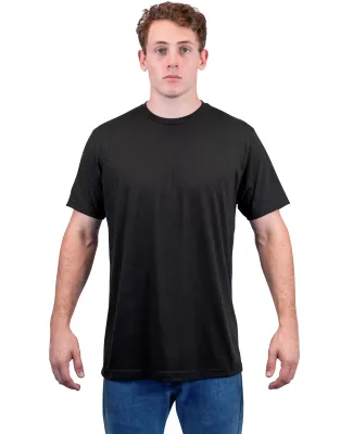 Tultex 241 Unisex Ultra Blend Poly-Rich Tee in Black