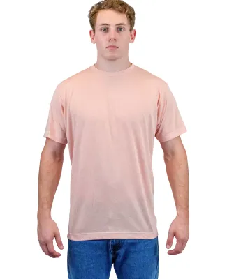 Tultex 241 Unisex Ultra Blend Poly-Rich Tee in Heather peach