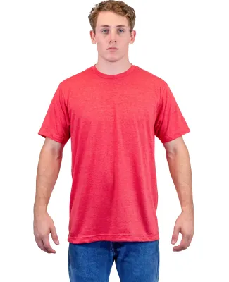 Tultex 241 Unisex Ultra Blend Poly-Rich Tee in Heather red
