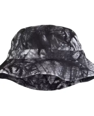 VA101 / Vacationer Bucket Hat in Black tie dye