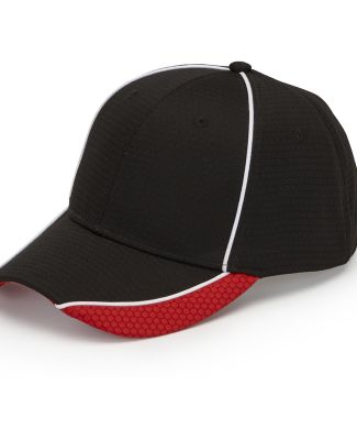 Adams DP102 First String Cap in Black/ red/ wht