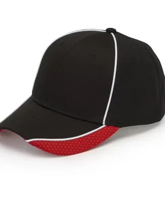 First String Cap in Black/ red/ wht