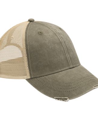 Ollie Cap in Olive/ tan
