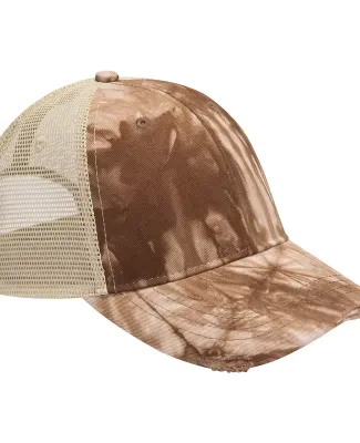 Ollie Cap in Brown tie dye