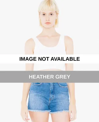 American Apparel 8384W Ladies' Cotton Spandex Crop Heather Grey