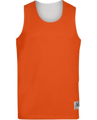 Augusta Sportswear 148 Reversible Wicking Tank in Orange/ white