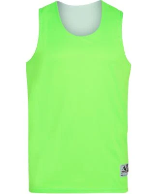 Augusta Sportswear 148 Reversible Wicking Tank in Lime/ white
