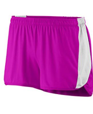 Augusta Sportswear 337 Women's Sprint Short in Power pink/ white
