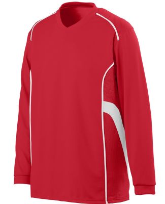 Augusta Sportswear 1085 Winning Streak Long Sleeve RED/ WHITE