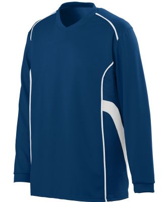 Augusta Sportswear 1085 Winning Streak Long Sleeve NAVY/ WHITE
