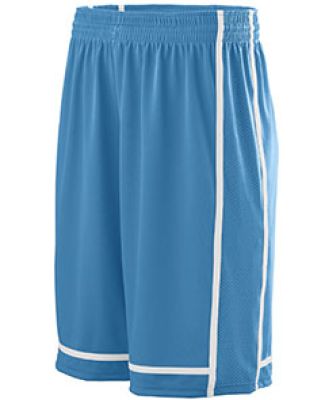 Augusta Sportswear 1185 Winning Streak Short in Columbia blue/ white