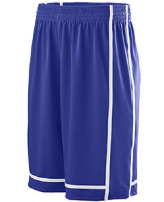 Augusta Sportswear 1185 Winning Streak Short in Purple/ white