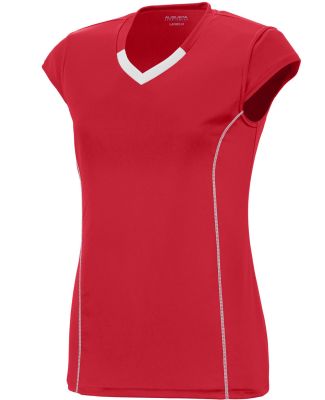 Augusta Sportswear 1218 Women's Blash Jersey in Red/ white