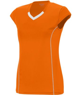 Augusta Sportswear 1218 Women's Blash Jersey in Power orange/ white
