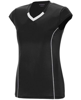 Augusta Sportswear 1218 Women's Blash Jersey in Black/ white