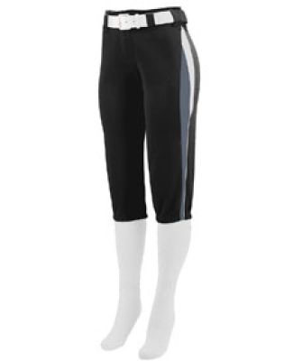 Augusta Sportswear 1340 Women's Comet Pant in Black/ graphite/ white
