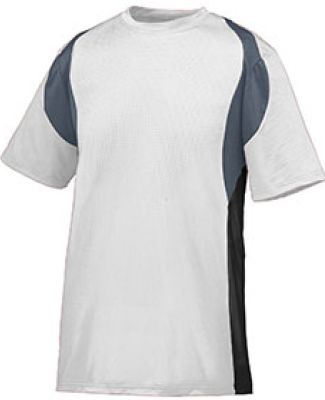 Augusta Sportswear 1516 Youth Quasar Jersey WHITE/ GRPH/ BLK
