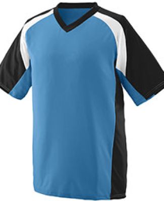 Augusta Sportswear 1535 Nitro Jersey in Columbia blue/ black/ white