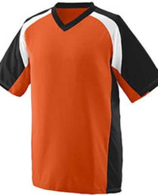 Augusta Sportswear 1535 Nitro Jersey in Orange/ black/ white