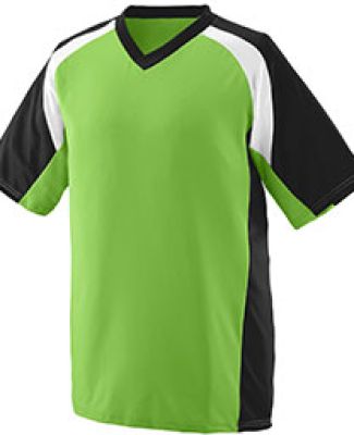 Augusta Sportswear 1535 Nitro Jersey in Lime/ black/ white