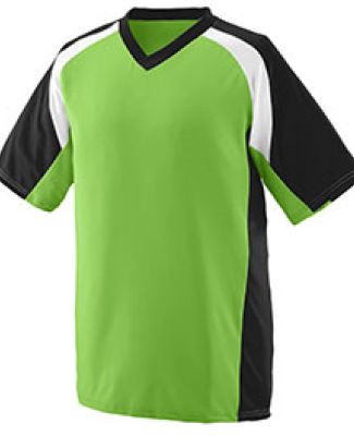 Augusta Sportswear 1536 Youth Nitro Jersey in Lime/ black/ white