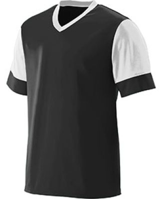 Augusta Sportswear 1600 Lightning Jersey in Black/ white
