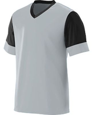 Augusta Sportswear 1600 Lightning Jersey in Silver/ black