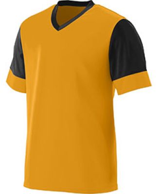 Augusta Sportswear 1601 Youth Lightning Jersey in Gold/ black
