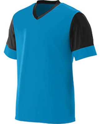 Augusta Sportswear 1601 Youth Lightning Jersey in Power blue/ black