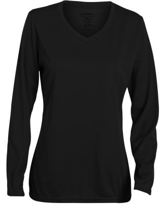 Augusta Sportswear 1788 Women's Long Sleeve Wickin in Black