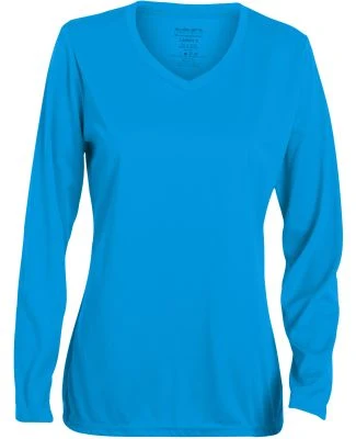 Augusta Sportswear 1788 Women's Long Sleeve Wickin in Power blue