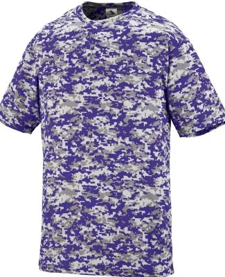 Augusta Sportswear 1798 Digi Camo Wicking T-Shirt in Purple digi