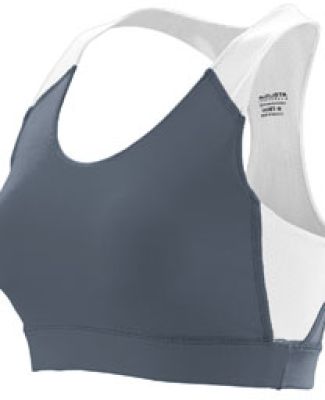 Augusta Sportswear 2418 Girls' All Sport Sports Br Graphite/ White