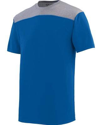 Augusta Sportswear 3056 Youth Challenge T-Shirt ROYAL/ GRP HTHR