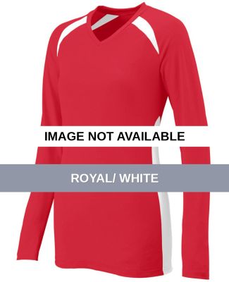 Augusta Sportswear 1305 Women's Spike Jersey ROYAL/ WHITE