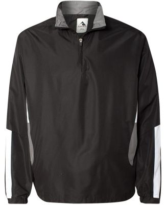 Augusta Sportswear 3720 Driver Diamond Tech Half-Z in Black/ graphite/ white