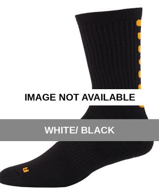 Augusta Sportswear 6093 Color Block Crew Sock White/ Black