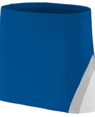 Augusta Sportswear 9205 Women's Cheerflex Skirt in Royal/ white/ metallic silver