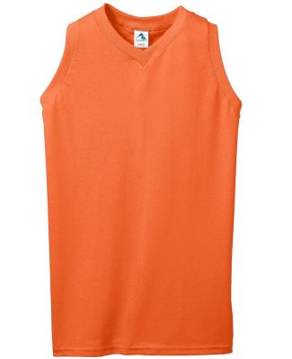 Augusta Sportswear 556 Women's Sleeveless V-Neck J in Orange
