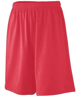 Augusta Sportswear 916 Youth Longer Length Jersey  in Red