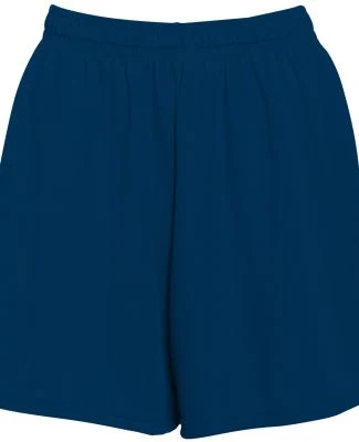 Augusta Sportswear 961 Girls' Wicking Mesh Short in Navy