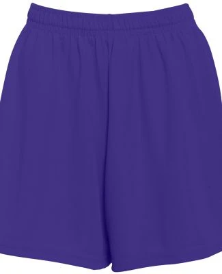 Augusta Sportswear 961 Girls' Wicking Mesh Short in Purple