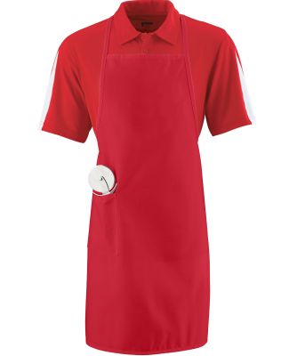 Augusta Sportswear 2070 Long Apron with Pockets RED