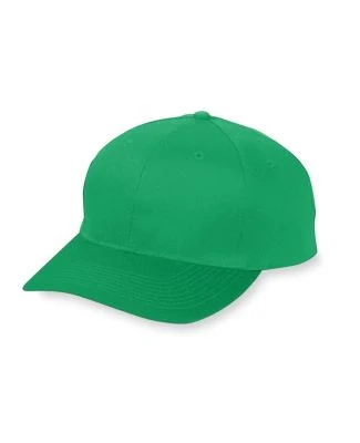 Augusta Sportswear 6206 Youth Six-Panel Cotton Twi in Kelly