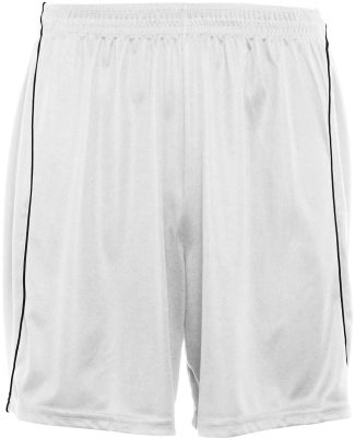 Augusta Sportswear 461 Youth Wicking Soccer Short  in White/ black
