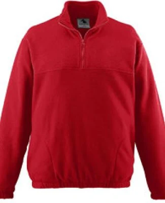 Augusta Sportswear 3530 Chill Fleece Half-Zip Pull in Red