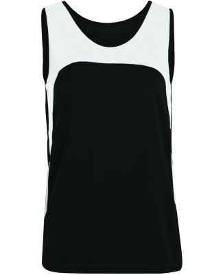Augusta Sportswear 342 Women's Velocity Track Jers in Black/ white
